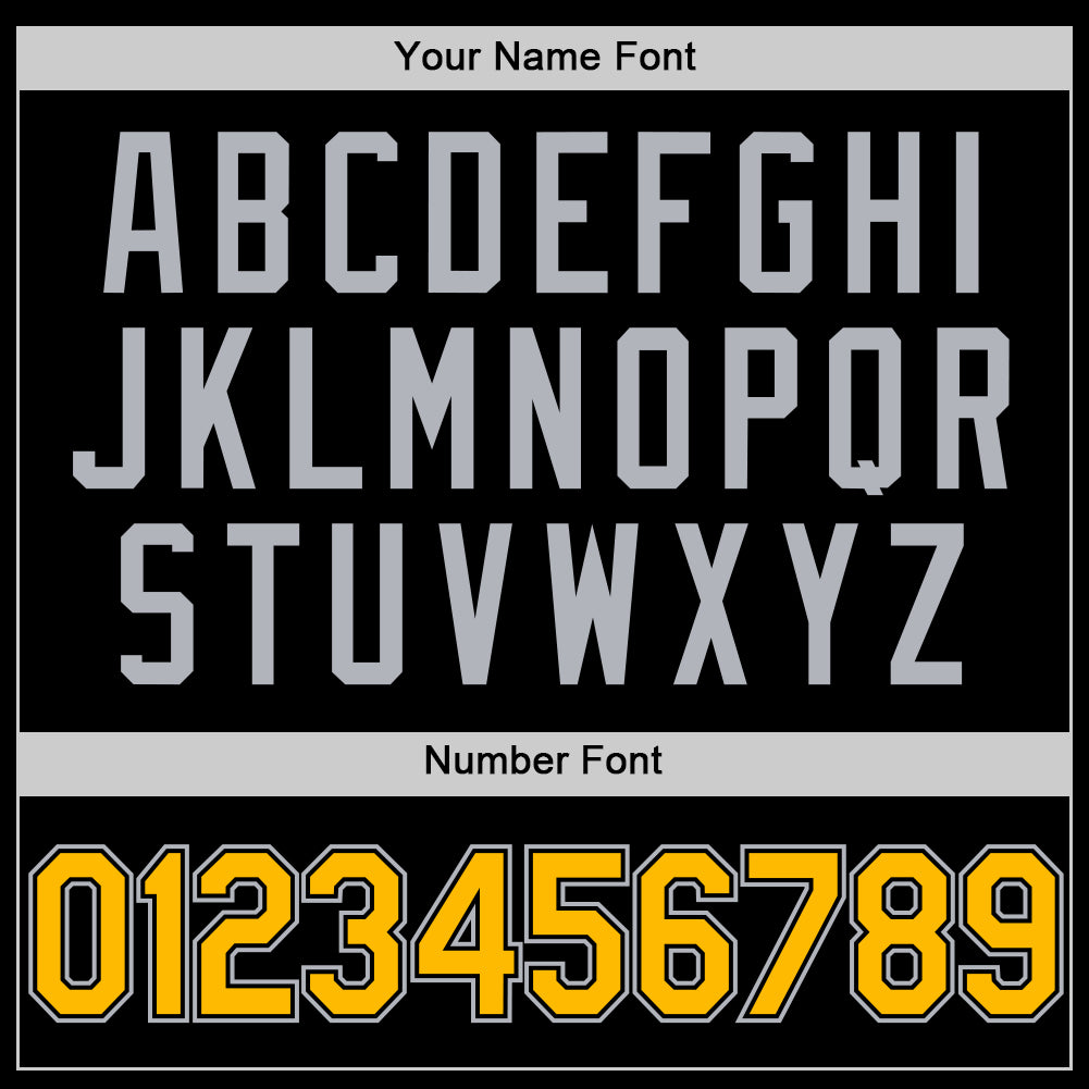 Custom Black Gold-Gray Authentic Throwback Basketball Jersey