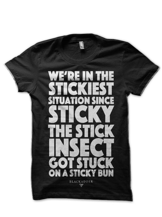 Blackadder Quote Black T-Shirt