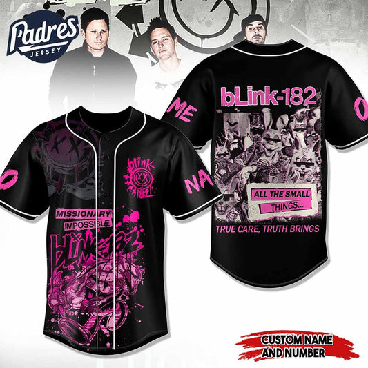 Blink-182 All The Small Things Baseball Jersey - Padres Jersey Oasis: Elevate Your Baseball Style Game