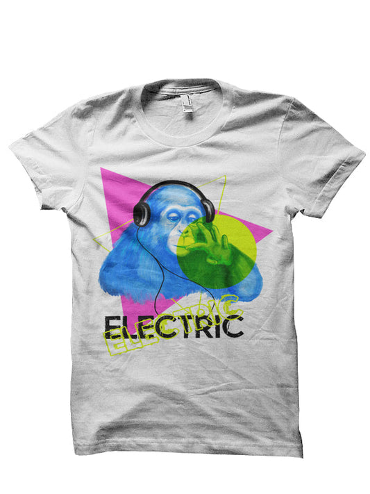 Electric Bonobo White T-Shirt