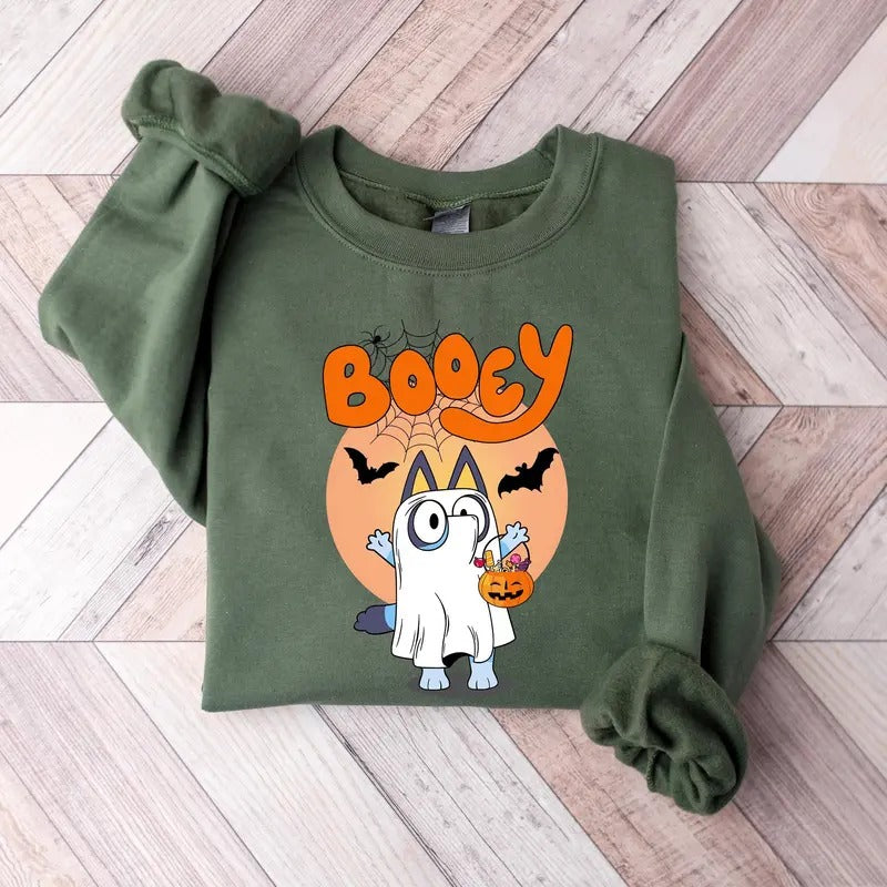 Booey Halloween Sweatshirt, Spooky Cartoon Shirt, Halloween Family Match Shirts, Halloween Horror Shirts