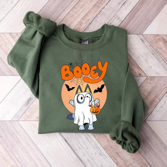 Booey Halloween Sweatshirt, Spooky Cartoon Shirt, Halloween Family Match Shirts, Halloween Horror Shirts