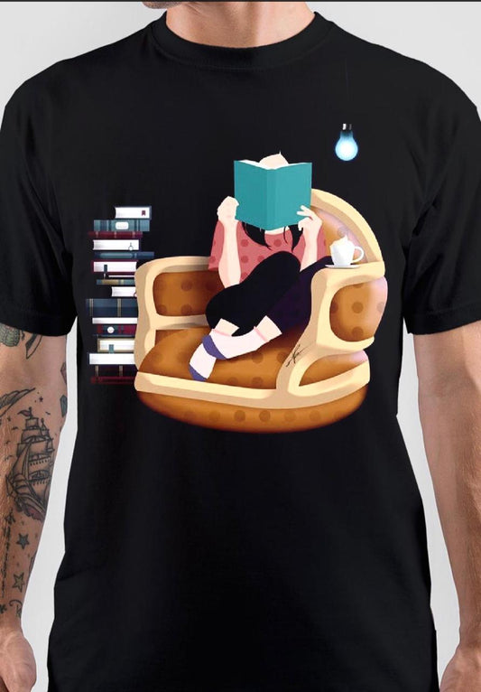 Book Lover Black T-Shirt