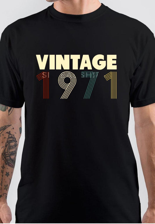 Born In 1971 Vintage T-Shirt Style002