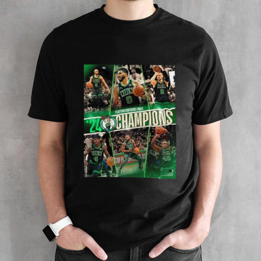 Boston Celtics NBA 2024 Eastern Conference Champions Photo Shirt