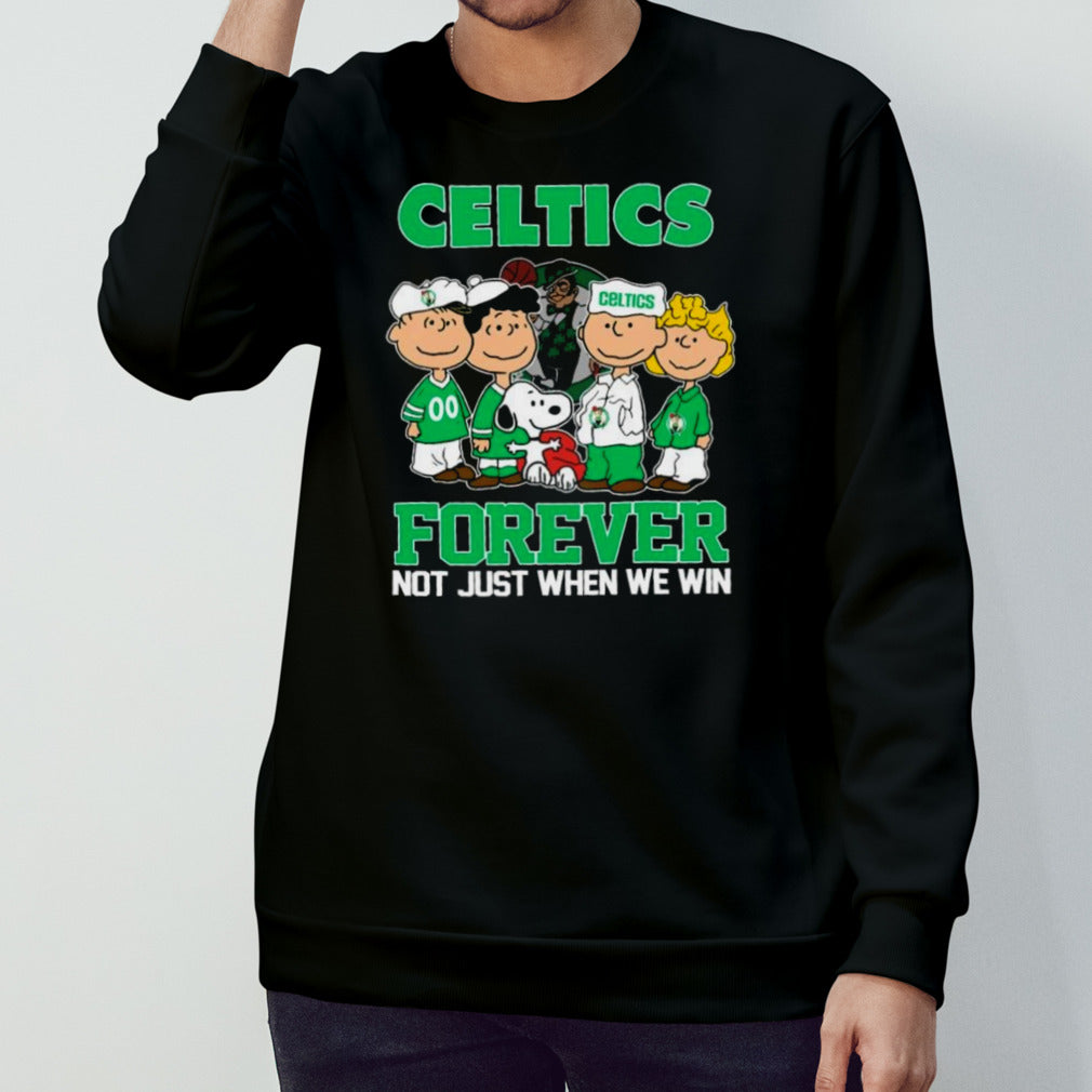 Boston Celtics X Peanuts Characters Forever Not Just When We Win Shirt