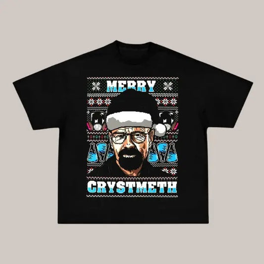 Breaking Bad Vintage Graphic Tee, Walter White Christmas T-Shirt, Movies Tee, Unisex Meme Cringe Funny Dumb Shirt, Menswear Womenswear Streetwear