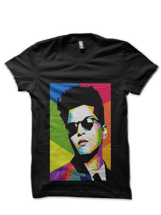 Bruno Mars Black T-Shirt Style001
