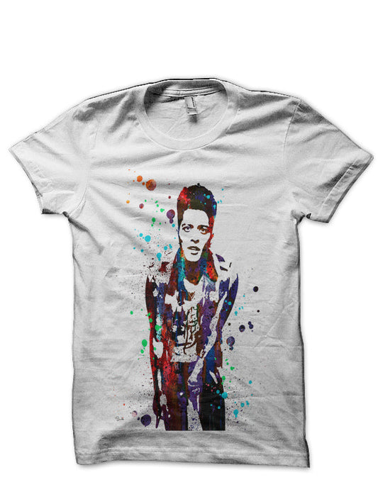 Bruno Mars White T-Shirt Style003