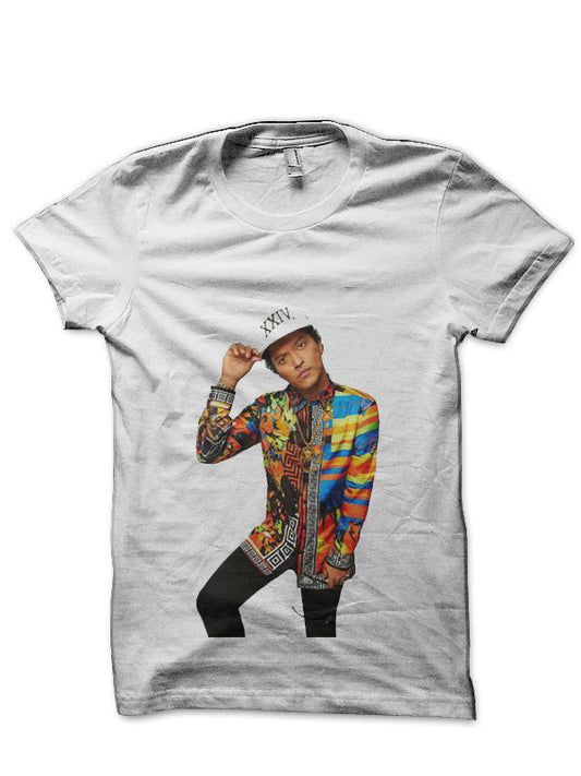 Bruno Mars White T-Shirt