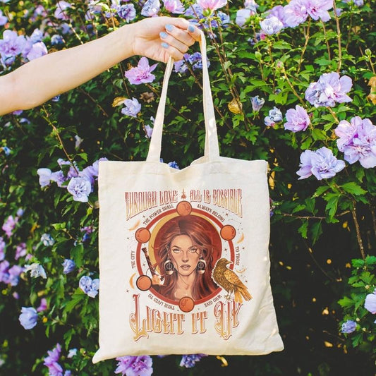 Bryce Quinlan Comfort Color Tote bag, Bryce Quinlan Crescent City, Gift for Book Lover, Book Lover Bag , Crescent City Shirt Bryce Bag