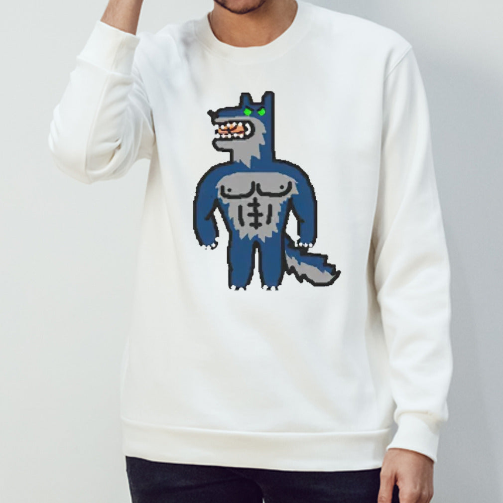 Buff wolf paint shirt