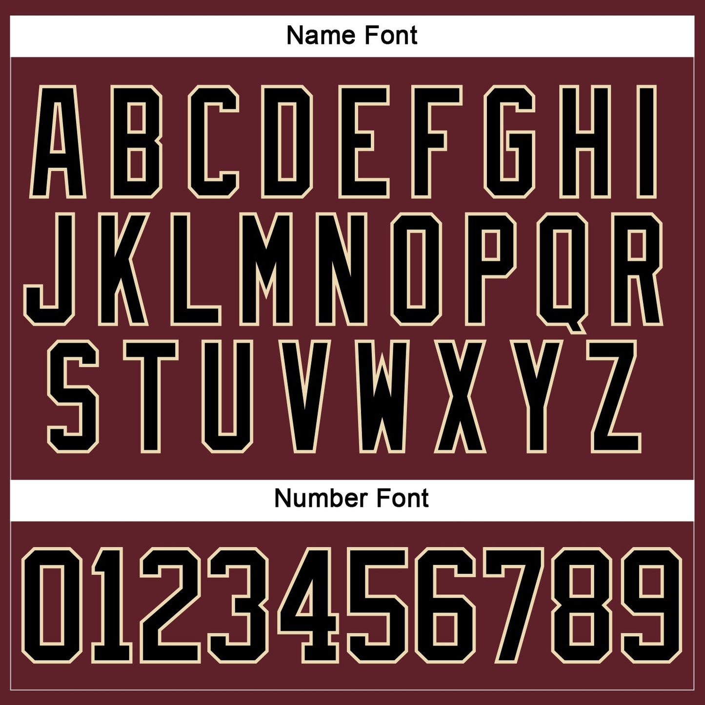 Custom Burgundy Black-Cream Hockey Jersey