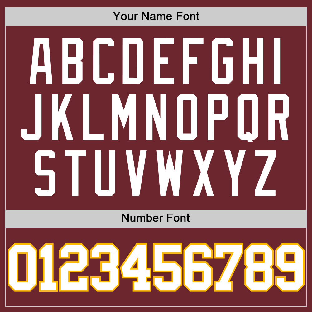 Custom Burgundy White-Gold Authentic Basketball Jersey