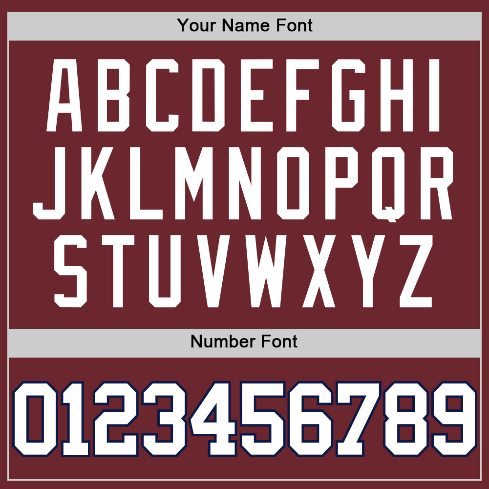 Custom Burgundy White-Navy Authentic Basketball Jersey