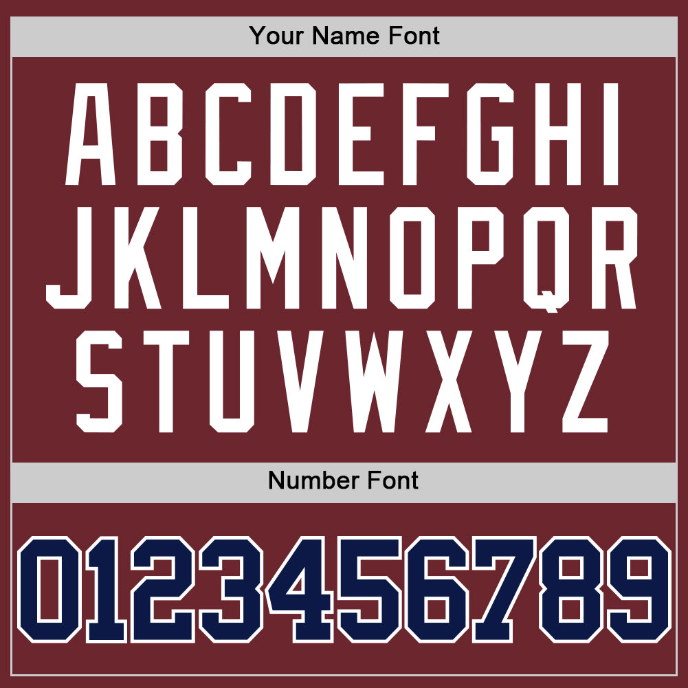 Custom Burgundy Navy-White Authentic Basketball Jersey