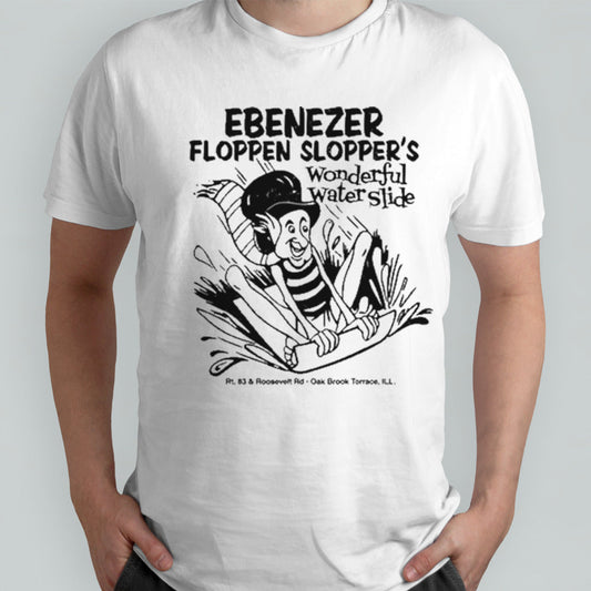 Bygone ebenezer floppen slopperâ€™s wonderful water slides shirt