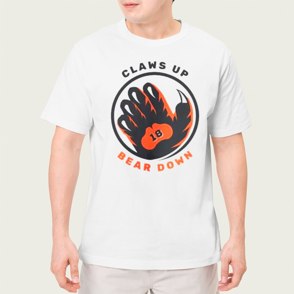 Caleb Williams Chicago Bears claws up bear down shirt
