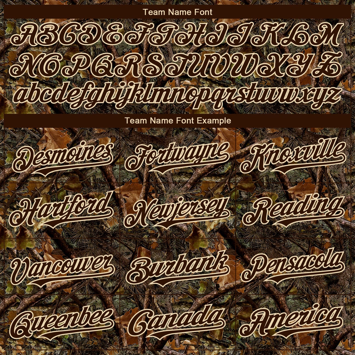 Custom Camo Brown-Cream 3D Woodland Camo Authentic Salute To Service Baseball Jersey