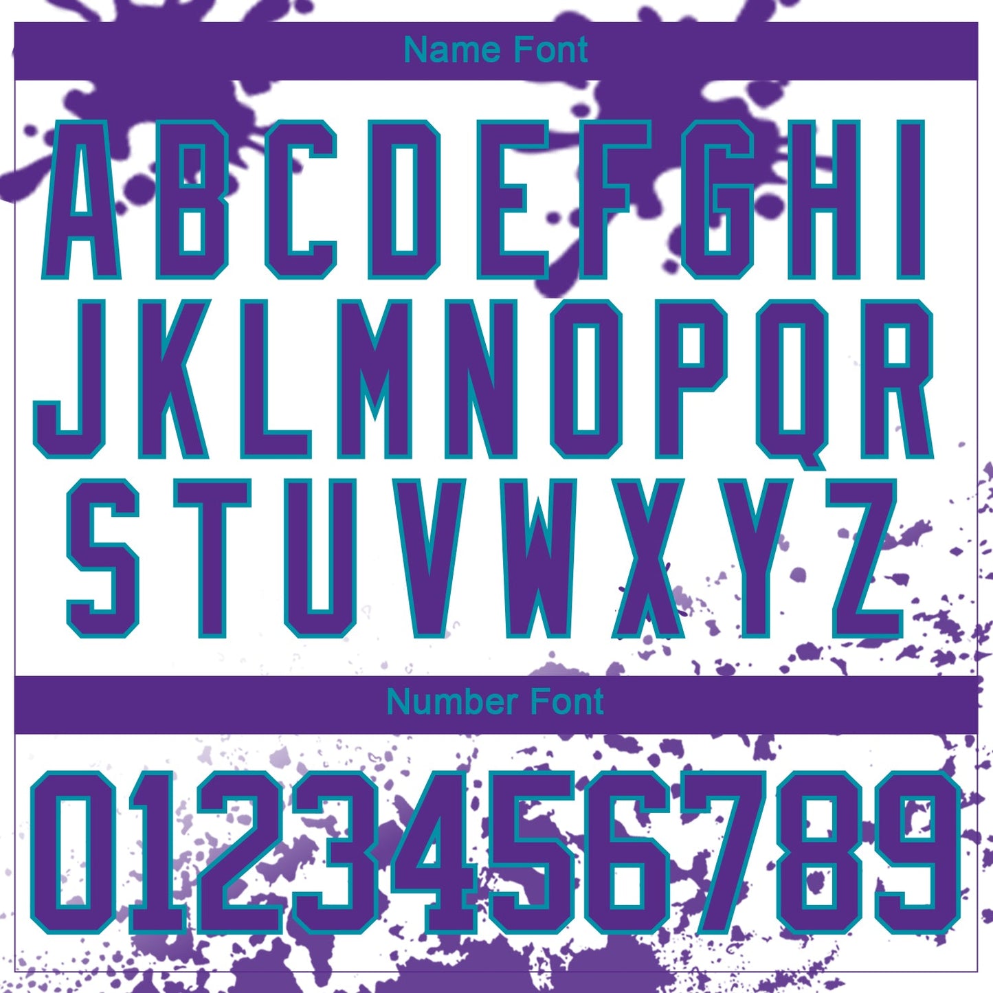 Custom Camo Purple Teal-White Splash Hockey Lace Neck Jersey