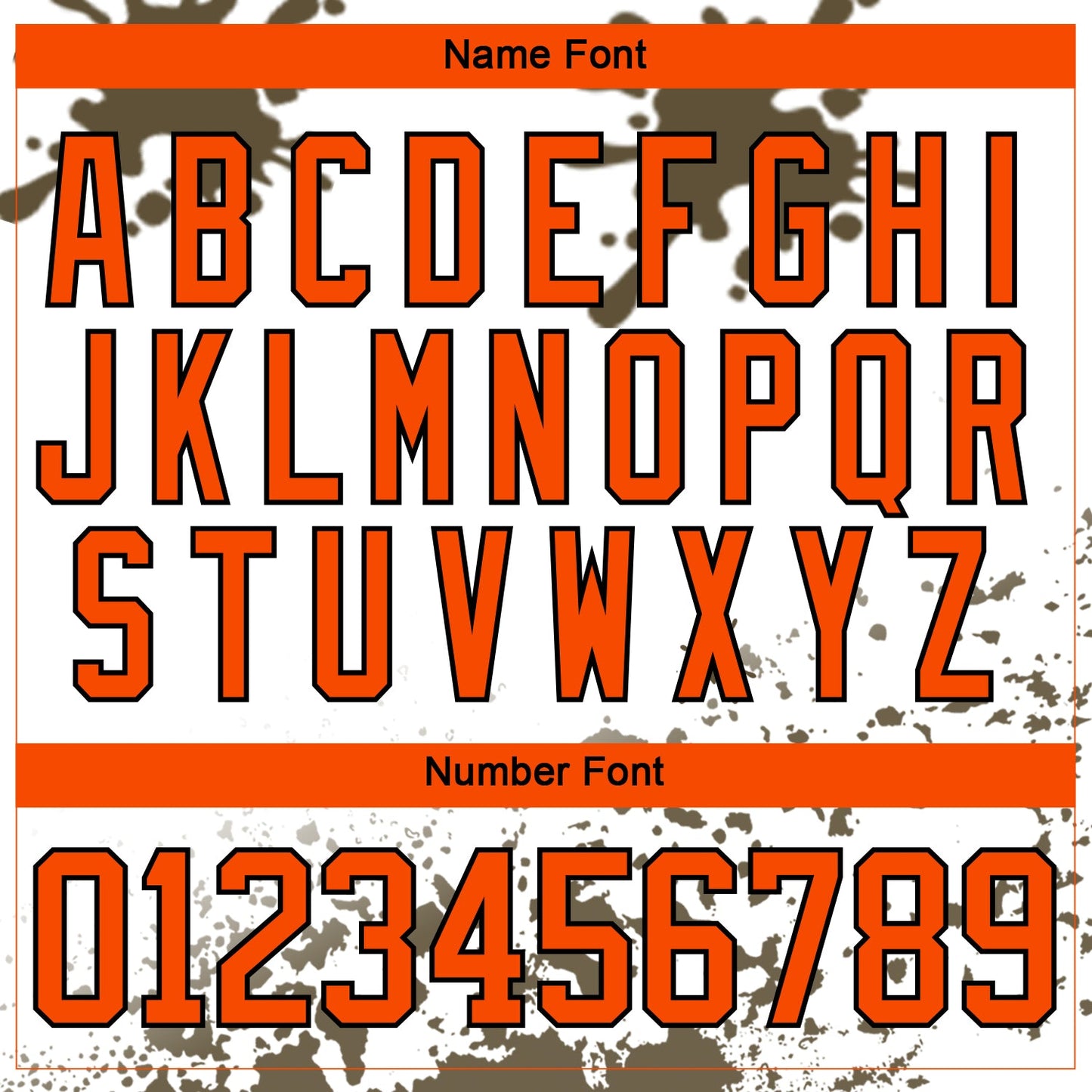 Custom Camo Orange Olive Black-White Splash Hockey Lace Neck Jersey