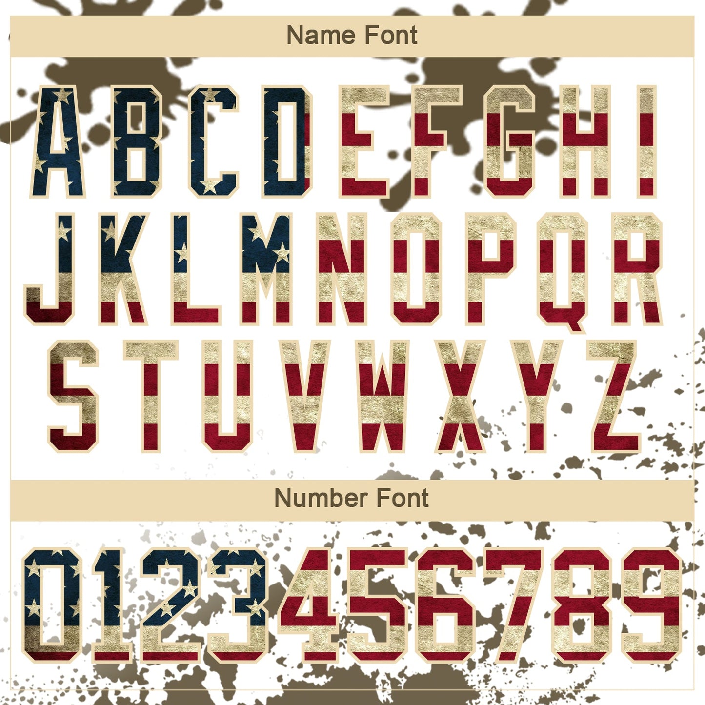 Custom Camo Vintage USA Flag Olive Black Cream-White Splash Hockey Lace Neck Jersey