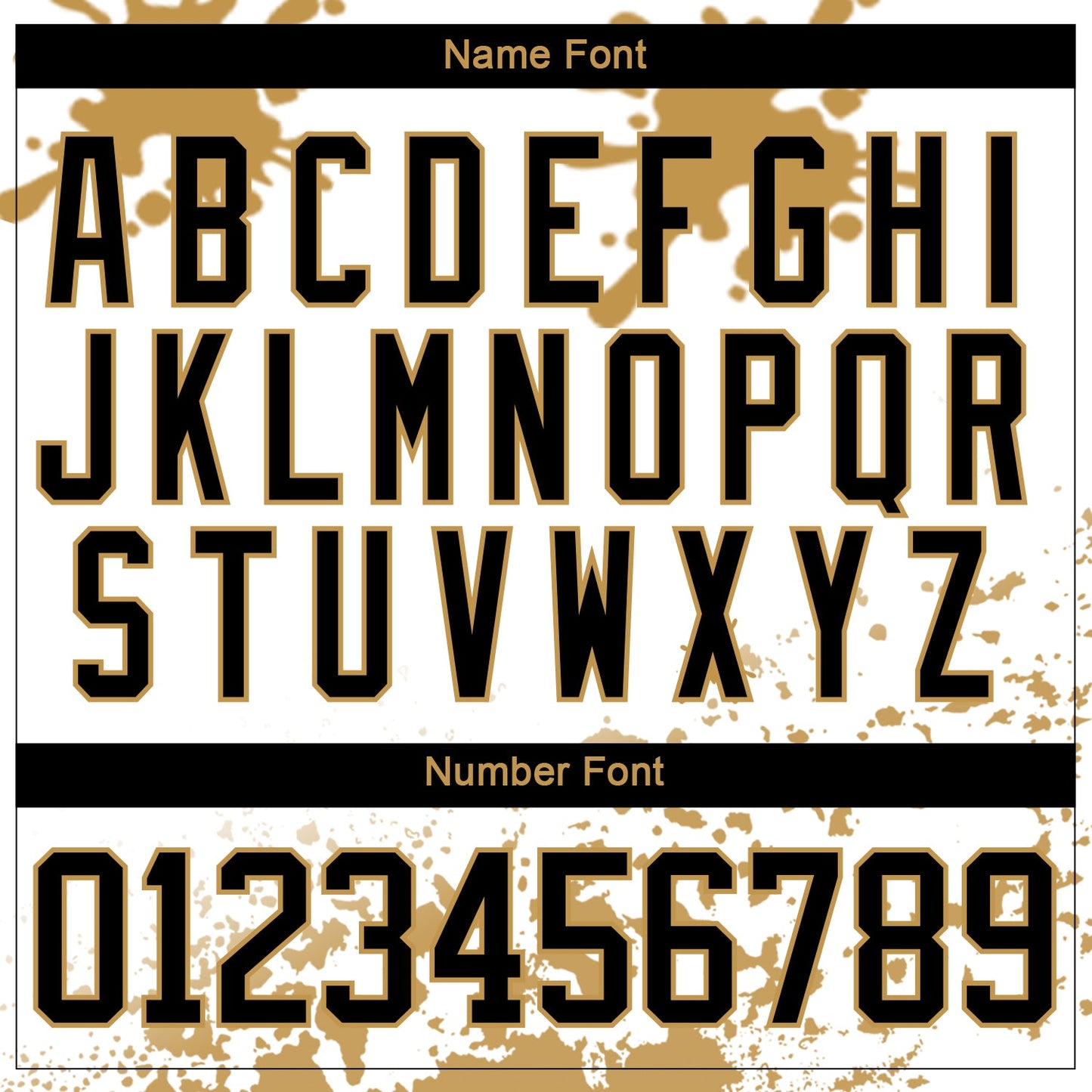 Custom Camo Black Old Gold-White Splash Hockey Lace Neck Jersey