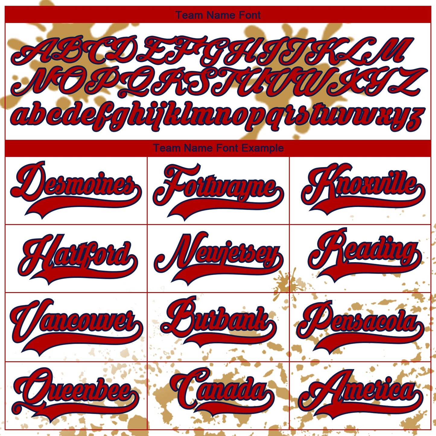 Custom Camo Red Old Gold Navy-White Splash Hockey Lace Neck Jersey