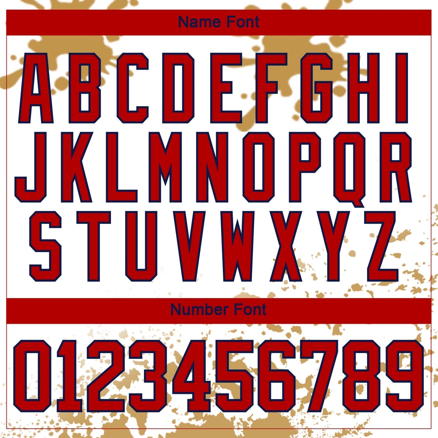 Custom Camo Red Old Gold Navy-White Splash Hockey Lace Neck Jersey