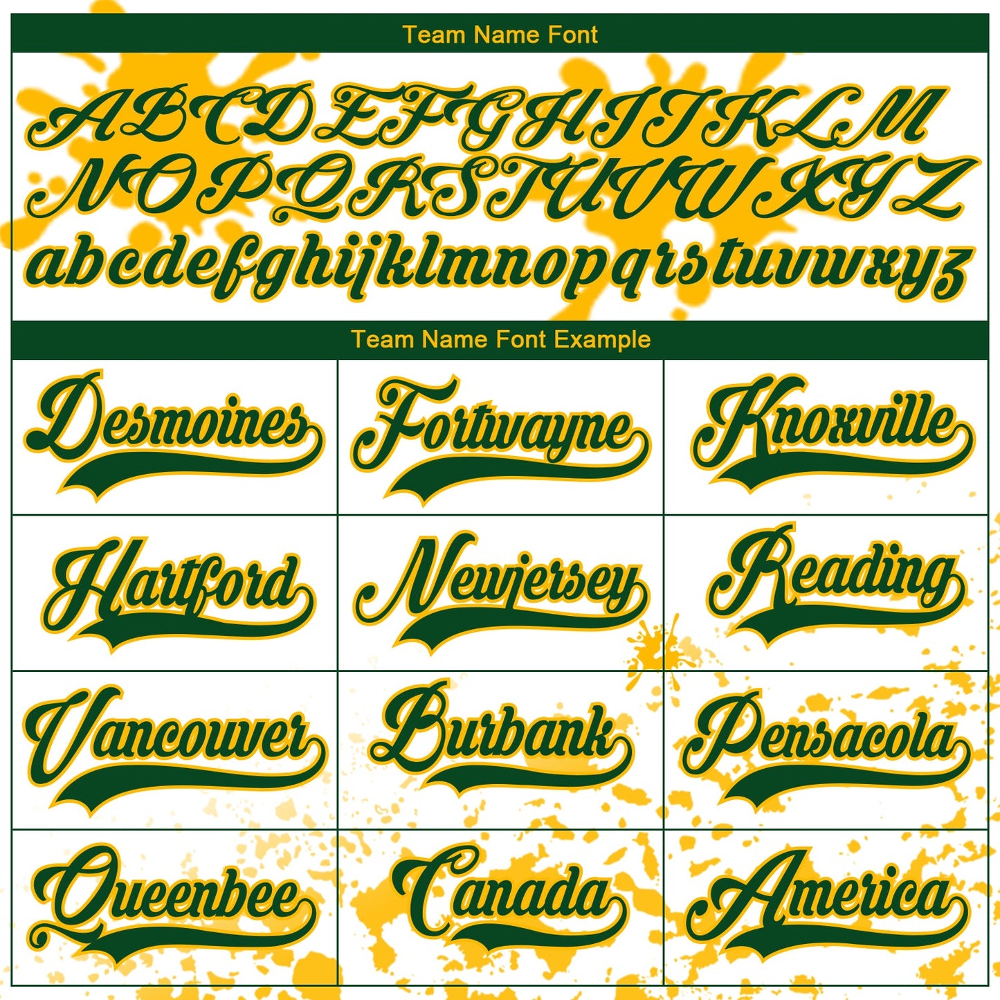 Custom Camo Green Gold-White Splash Hockey Lace Neck Jersey