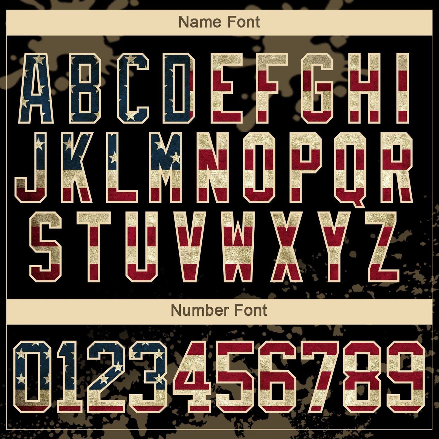 Custom Camo Vintage USA Flag Olive Black-Cream Splash Hockey Lace Neck Jersey