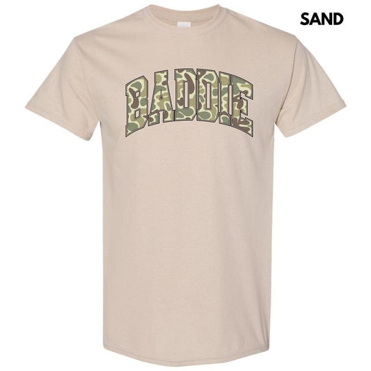 Camouflage Baddie Gildan Short Sleeve T-Shirt 'NLB'