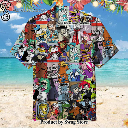 Can you guess my favorite chaeactes Soft Fabric Hawaiian Shirt