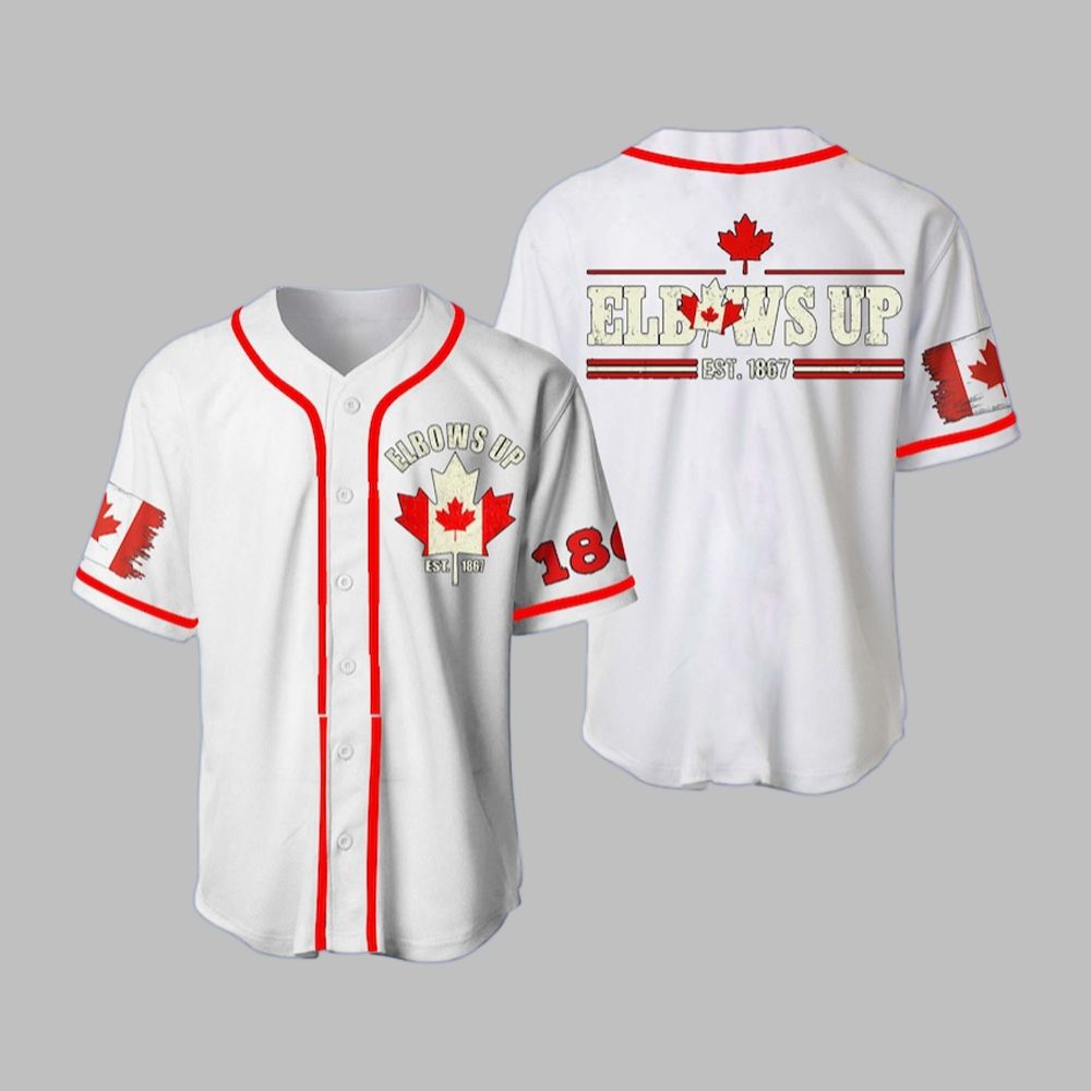 Canada Elbows Up 1867 Baseball Jersey - Grishko.com