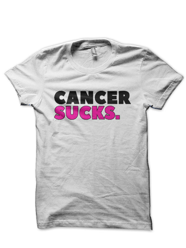 Cancer Sucks ! White T-Shirt