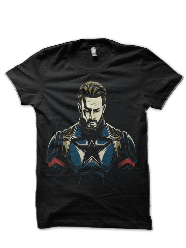 Caption America Black T-Shirt