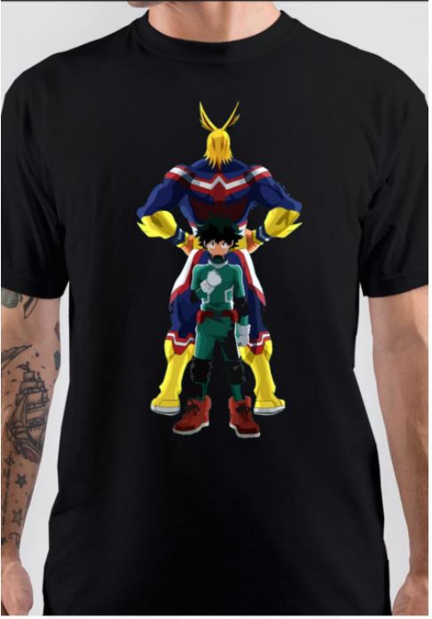 My Hero Academia Half Sleeve Black T-Shirt