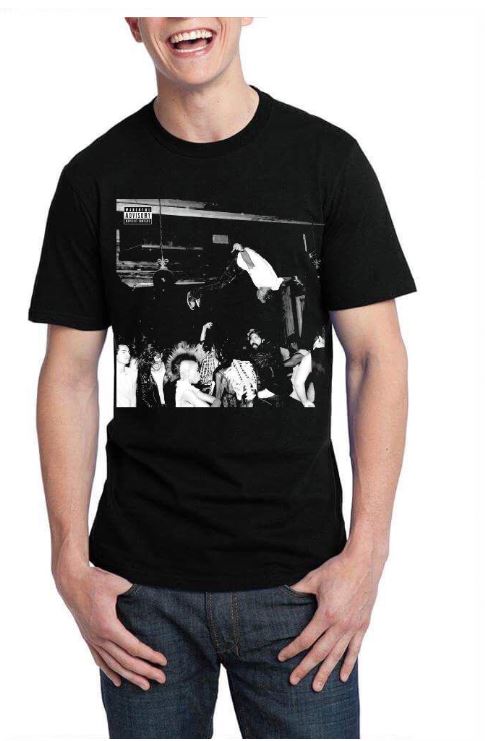 Die Lit Half Sleeve Black T-Shirt