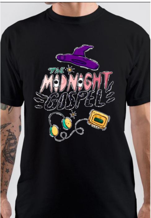 Midnight Gospel Half Sleeve Black T-Shirt