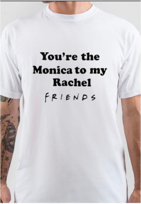 Friends Half Sleeve White T-Shirt Style002