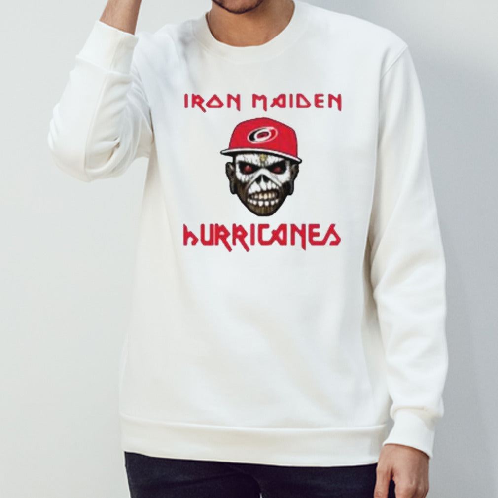 Carolina Hurricanes Iron Maiden Rock Band Shirt
