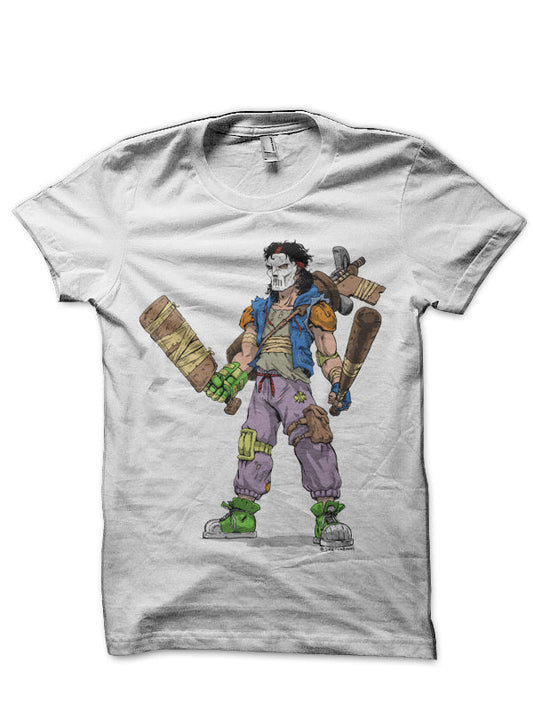 Casey Jones TMNT White T-Shirt