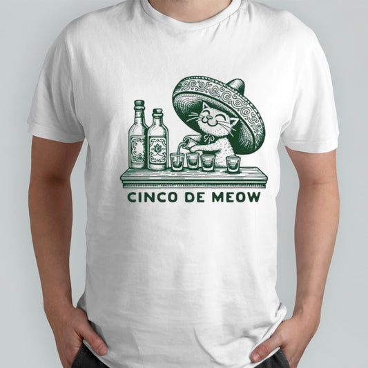 Cat cinco de meow shirts