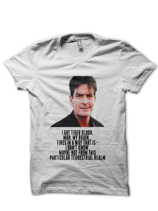 Charlie Sheen T-Shirt Style007
