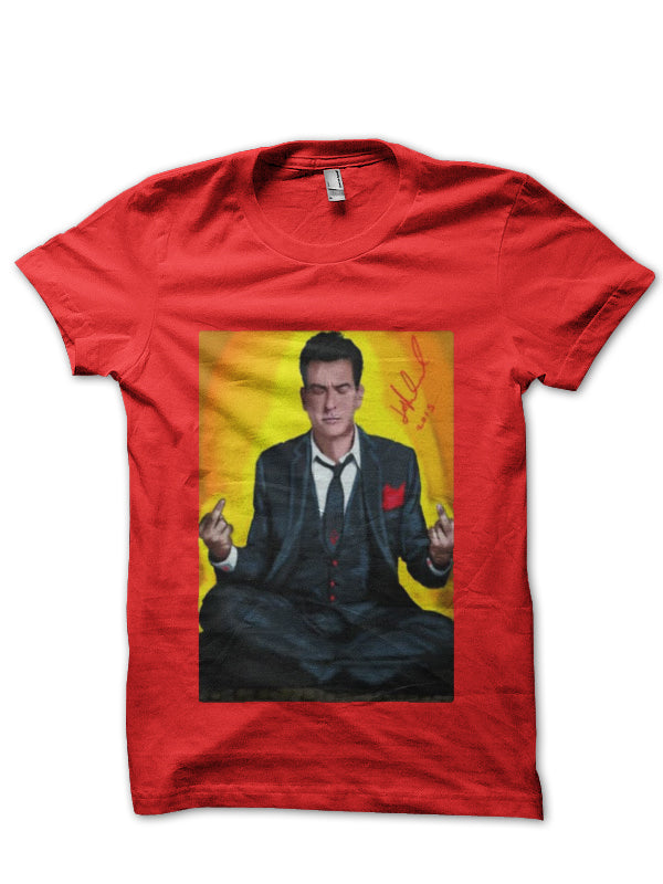 Charlie Sheen T-Shirt Style009