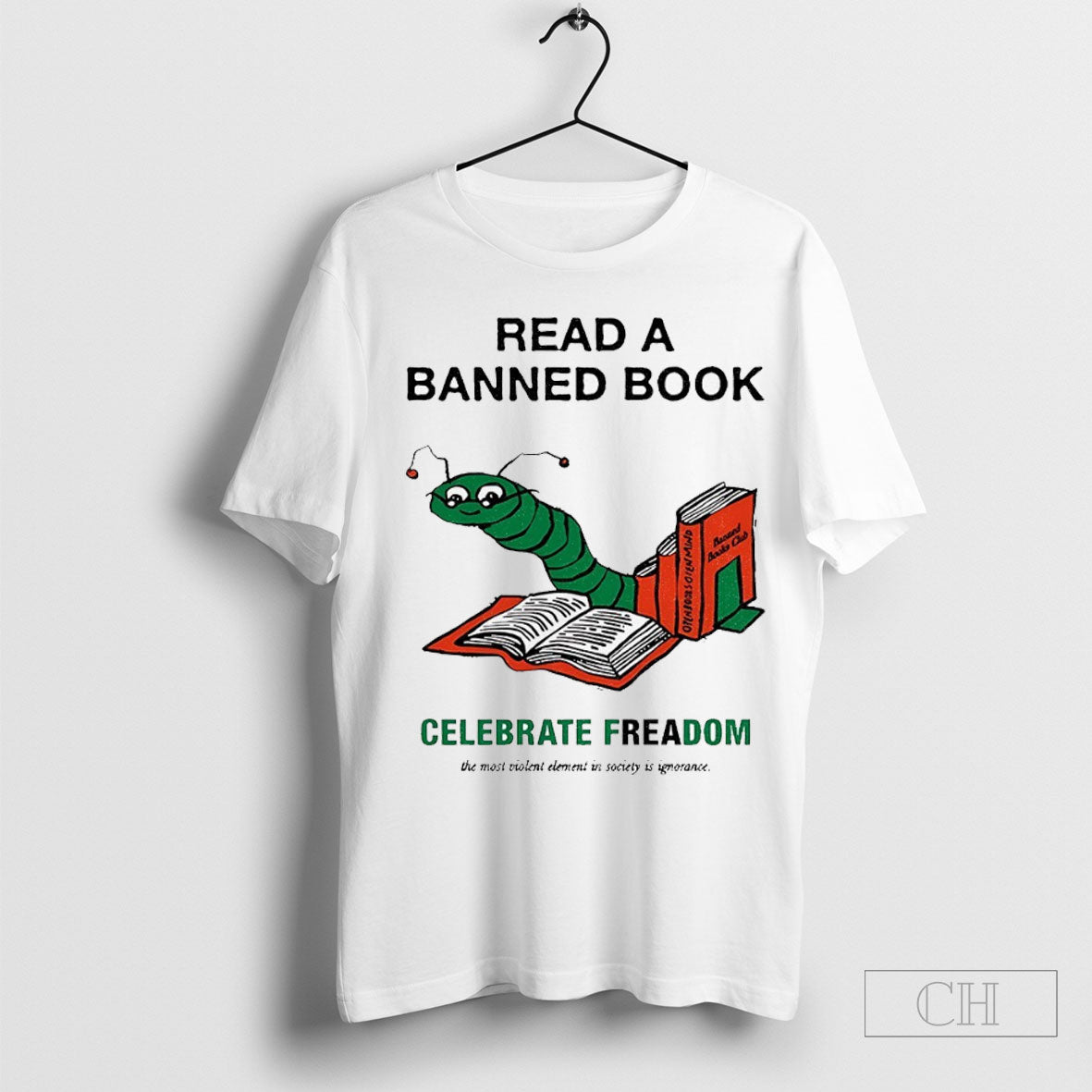 Christian Koss Wearing Read A Banned Book Celebrate Freadom Shirt