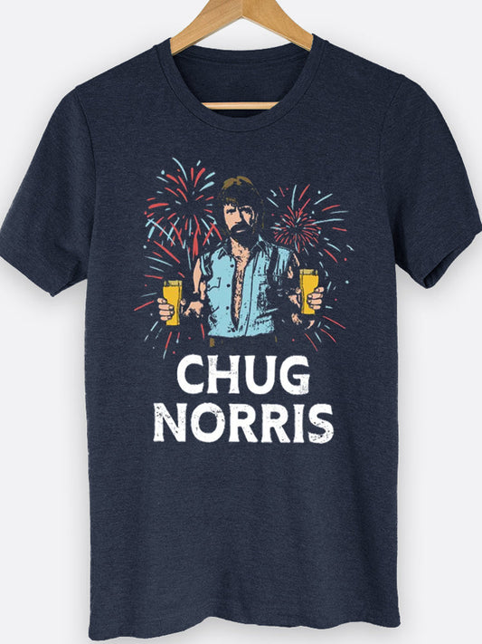 Chug Norris Graphic Tee Style001