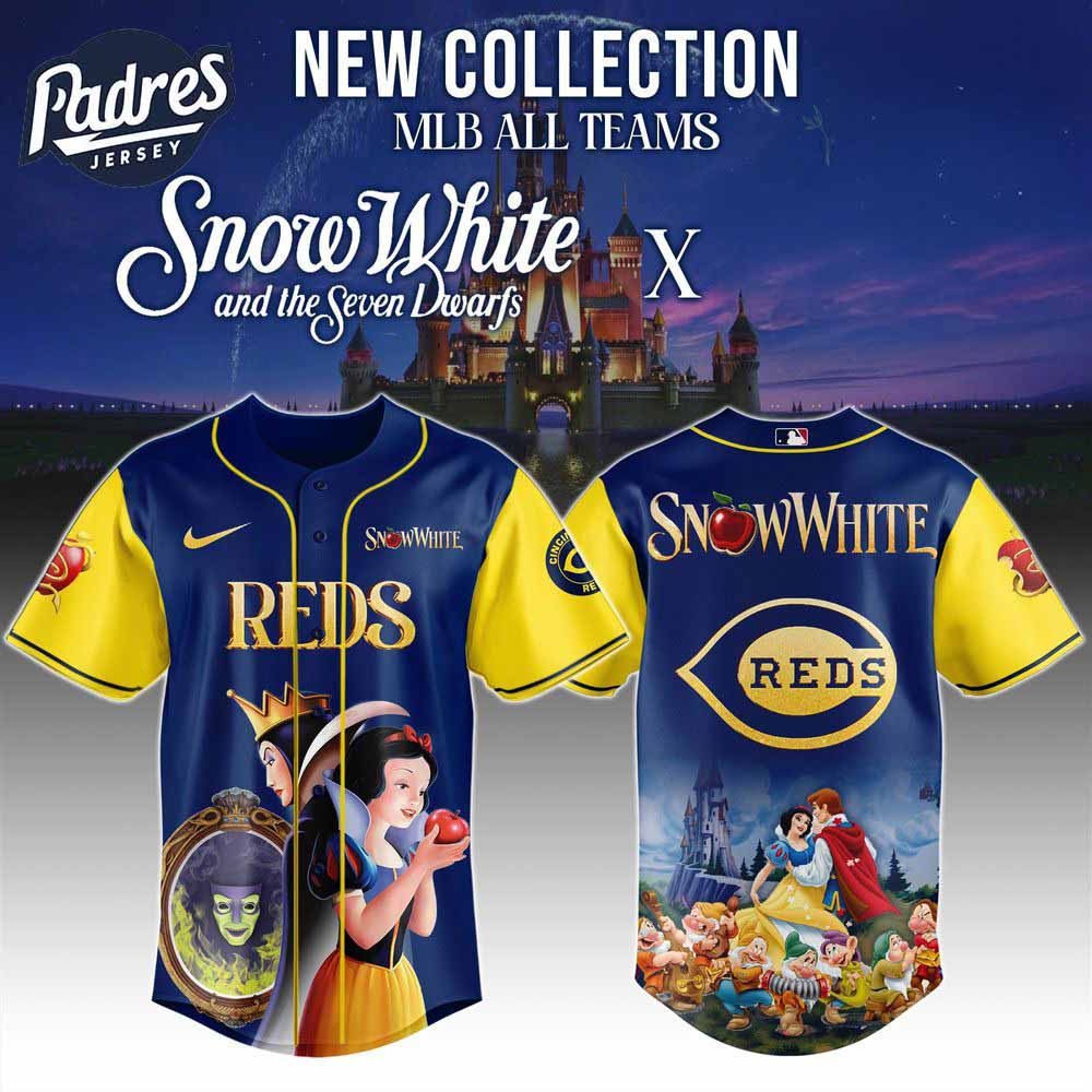 Cincinnati Reds MLB x Snow White Baseball Jersey 2025 - Padres Jersey Oasis: Elevate Your Baseball Style Game
