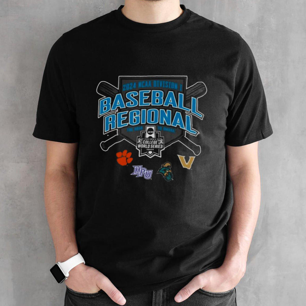 Clemson 2024 NCAA Division I Baseball Regional Championship Shirt