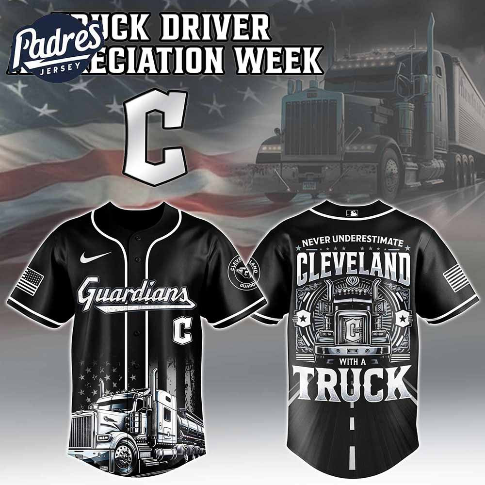 Cleveland Guardians x Nation Truck Driver Baseball Jersey - Padres Jersey Oasis: Elevate Your Baseball Style Game